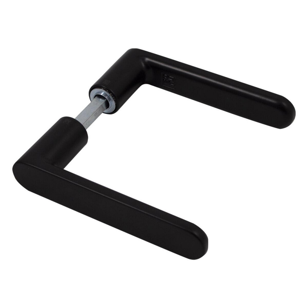 Дверна ручка на розетті Nuda Pure чорний матовий R ф/з Київ - фото 3