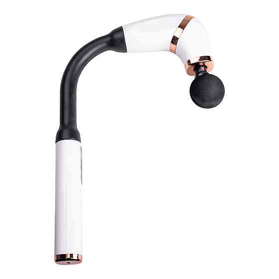 Перкусійний ручний масажер акумуляторний 17 Вт зарядка від USB до 3200 об/хв Білий HP-11-11W Коломия