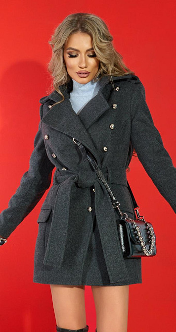 Кашемірове пальто-бушлат Київ - фото 2