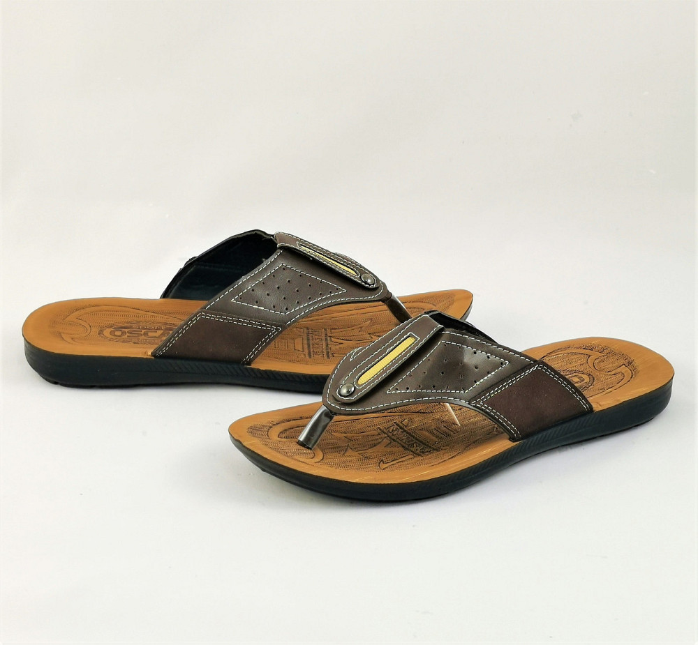 Мужские Шлёпанцы Тапочки Сланцы Вьетнамки Коричневые (размеры: 41,42) Днепр - изображение 6