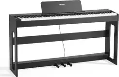 Піаніно (синтезатор) VEVOR, 88 klawiszy, w pełni ważone, czułe na dotyk, pianino elektryczne ze statywem meblowym, zasilacz Київ - фото 1