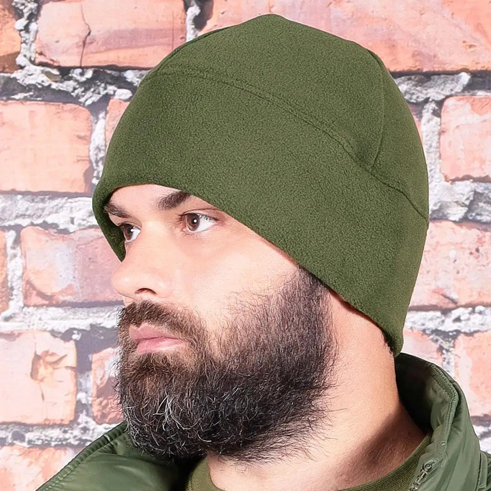 Шапка флисовая ВСУ двухслойная Олива SBR Киев - изображение 2