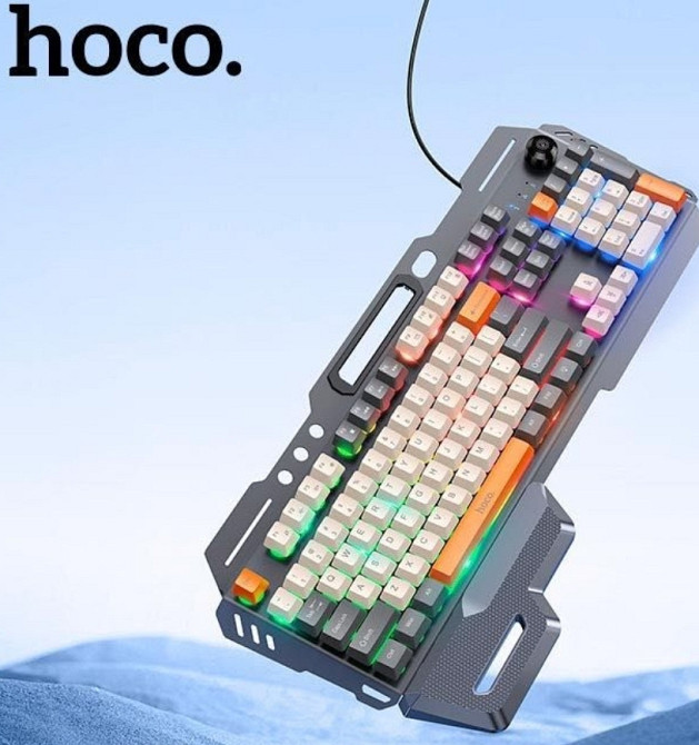 Игровая клавиатура HOCO DI98 RGB 104 клавиши металлическая. Харьков - изображение 3