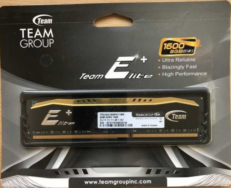 Оперативная память DDR3 8Gb Team Elite 1600MHz (TPD38G1600HC1101) Киев - изображение 2