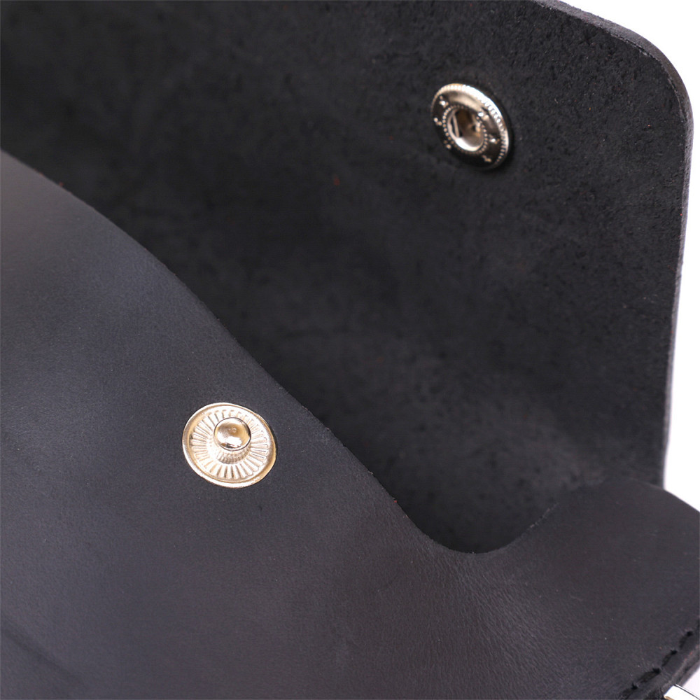 Шкіряна матова тревел-косметичка унісекс Shvigel 16426 Чорний Київ - фото 7