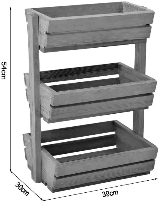 Стелаж для овочів і фруктів "Часліта" мокко Миколаїв - фото 2