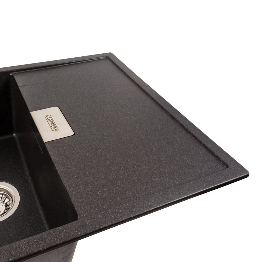 Гранітна мийка для кухні Platinum 8650 DIAMOND матовий Моріон Коломия - фото 3