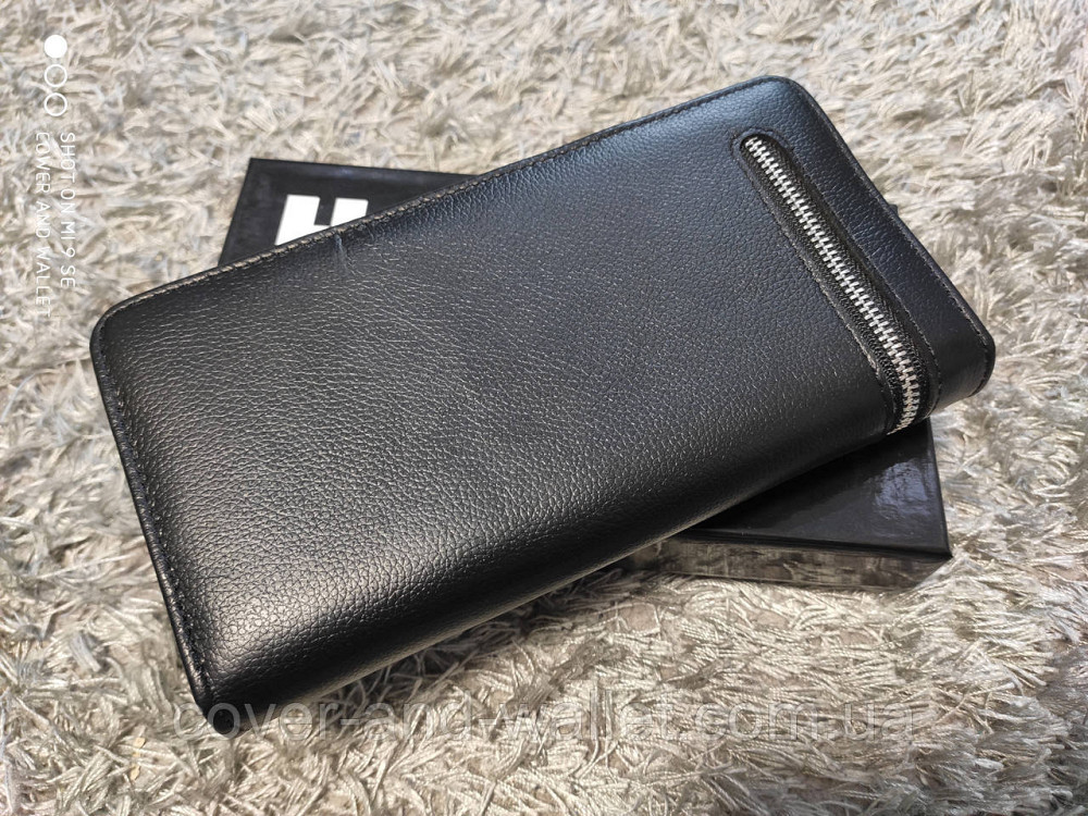 Кожаный мужской кошелек клатч на молнии и кнопках Marco Coverna M 141 Киев - изображение 6