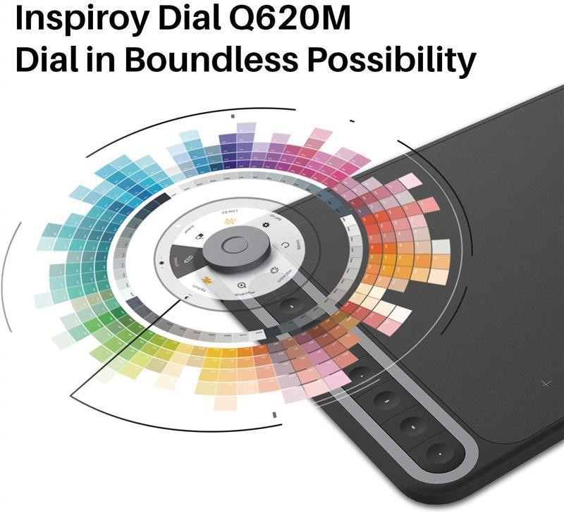 Графічний планшет Huion Inspiroy Dial Q620M + рукавичка ( 19254 ) Харьков - изображение 3