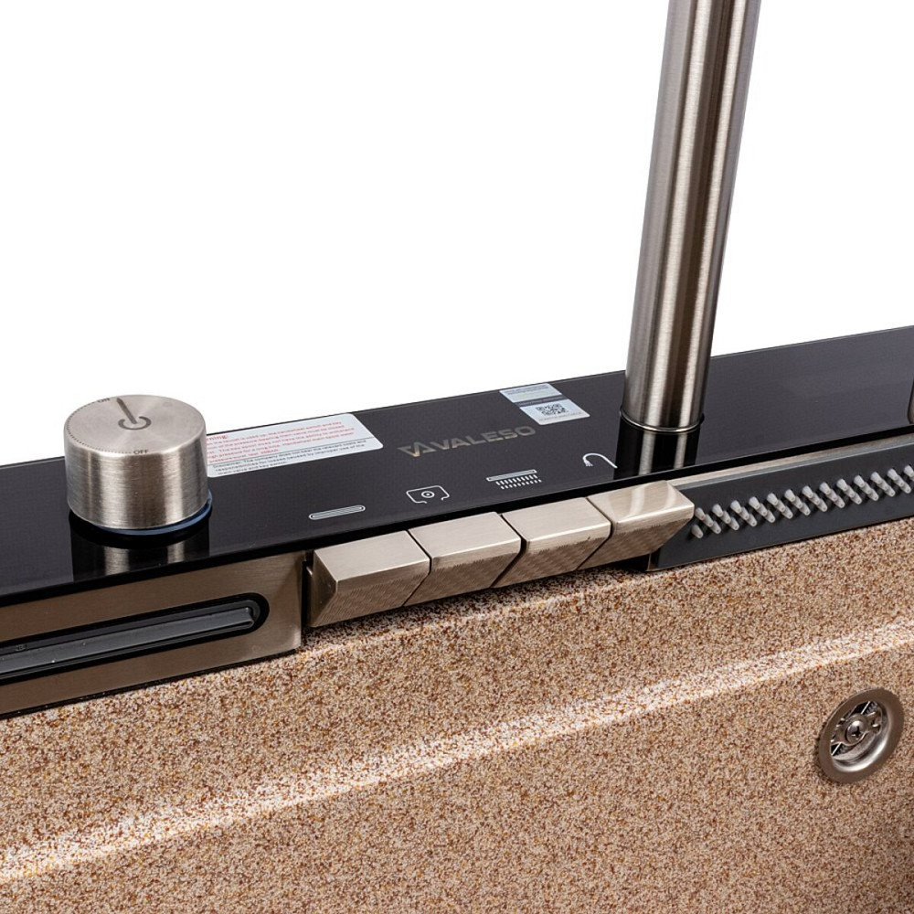 VALESO Мийка гранітна VALESO 6846 IRENA (карамель) матова, повна комплектація (Водоспад) Коломыя - изображение 16