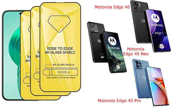 Захисне скло DefenzoGlass для Motorola Edge 40, Edge 40 Neo, Edge 40 Pro – подвійна міцність Київ