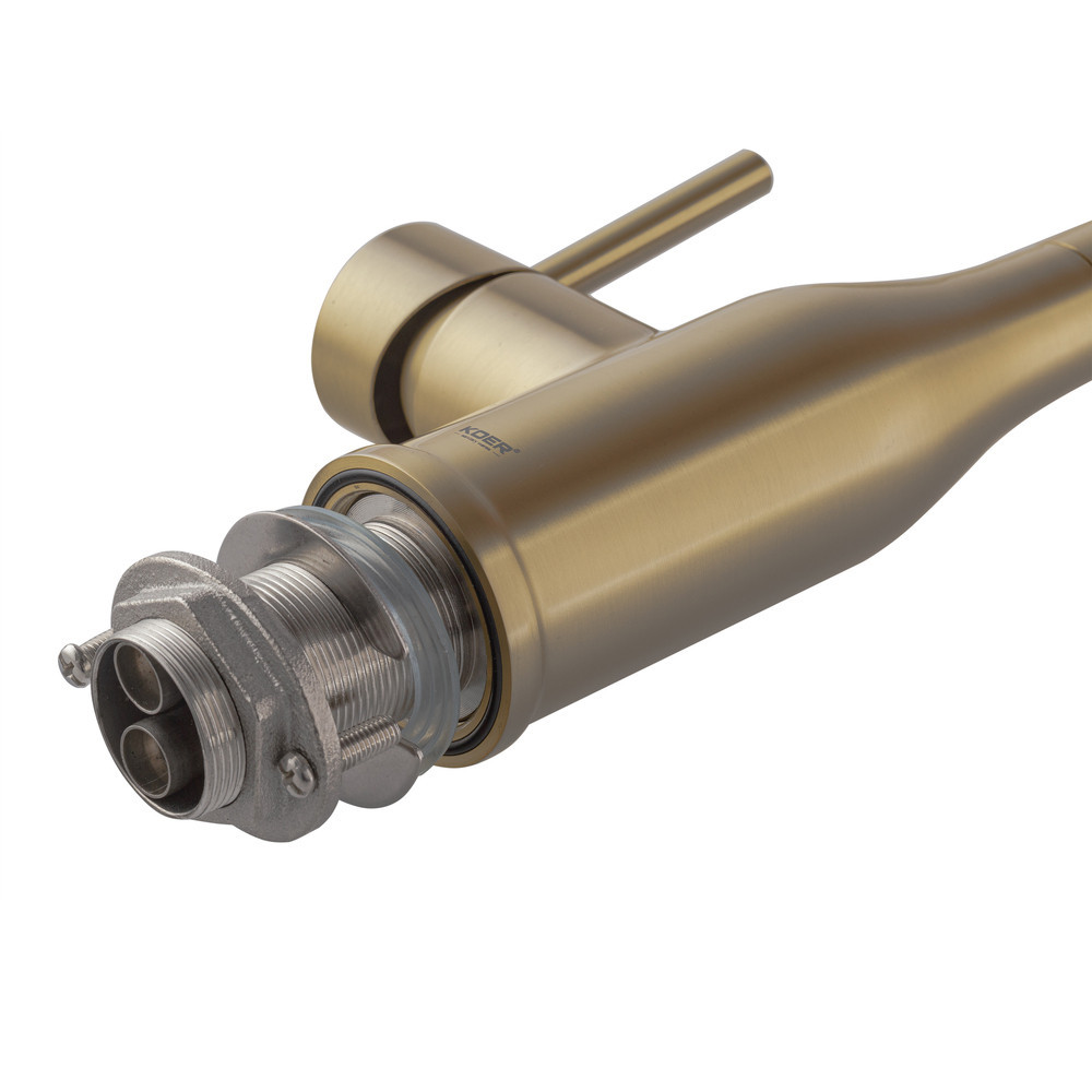 Кухонный смеситель Koer KI-70026-12 с белым силиконовым изливом (KR5212) Харьков - изображение 7