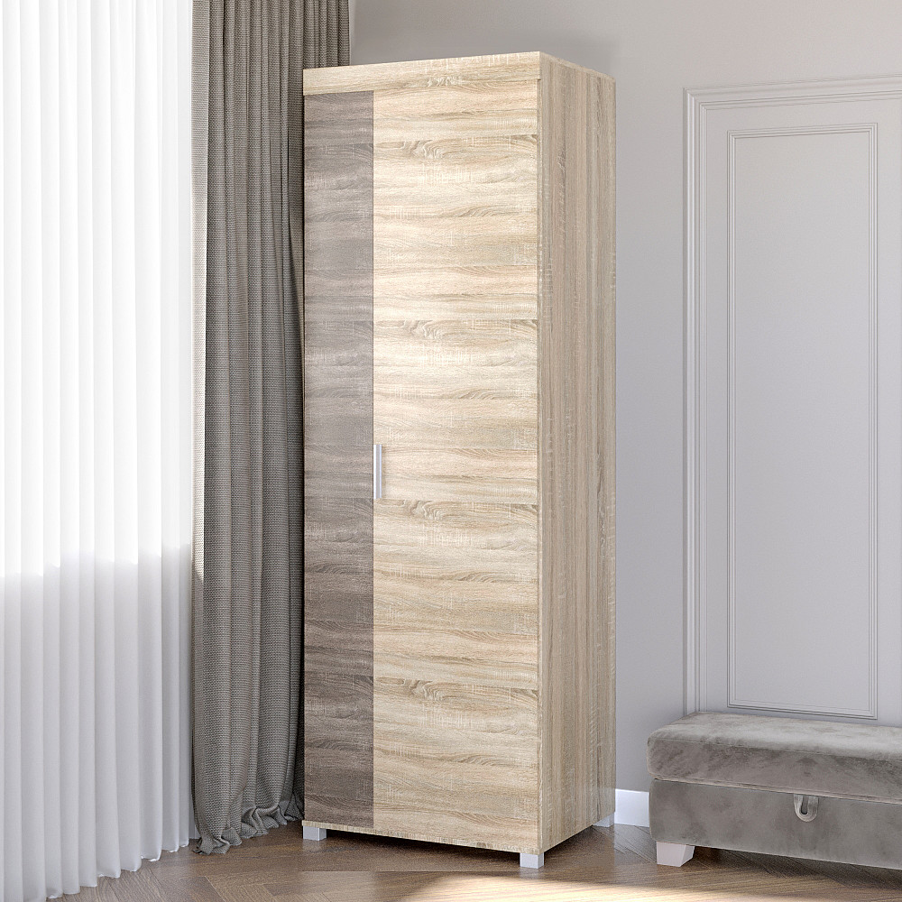 Шкаф распашной Эверест Британия ШП-3 сонома + трюфель (DTM-2304) Львов - изображение 3