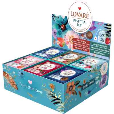 Чай Lovare Fest Tea Set 90 пакетиков ассорти (lv.79907) Винница
