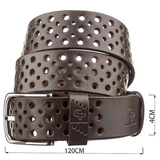 Ремінь Grande Pelle 11133 джинсовий Коричневий Київ