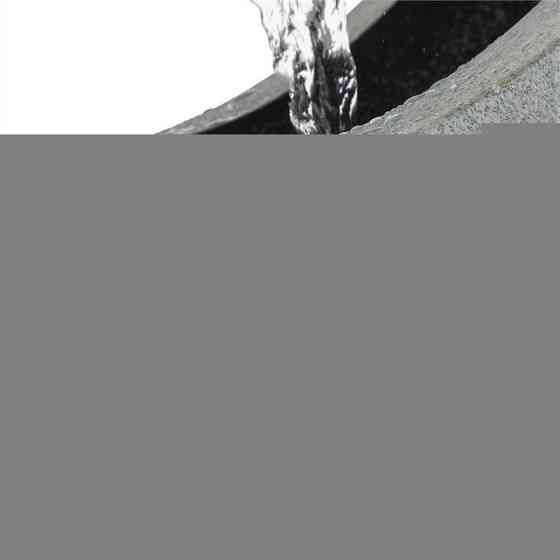 Садовый фонтан 8W Trumpet Flow из оцинкованного металла со светодиодами внутри и снаружи (Германия, читать Ровно