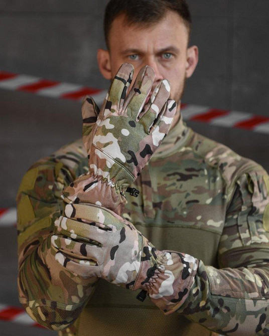 Рукавички софтшель на хутрі мультикам ВТ4765 Одесса - изображение 1