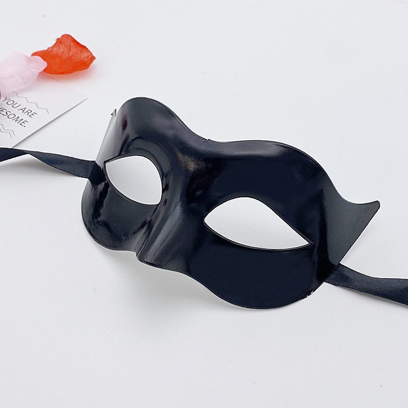 Маска карнавальная пластиковая 22 на 8 см черный Киев - изображение 5