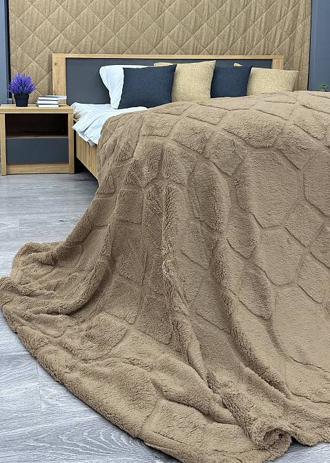 Плед-покрывало Ромб 200х230 см (+-5см) Капучино (87-255) Киев - изображение 8