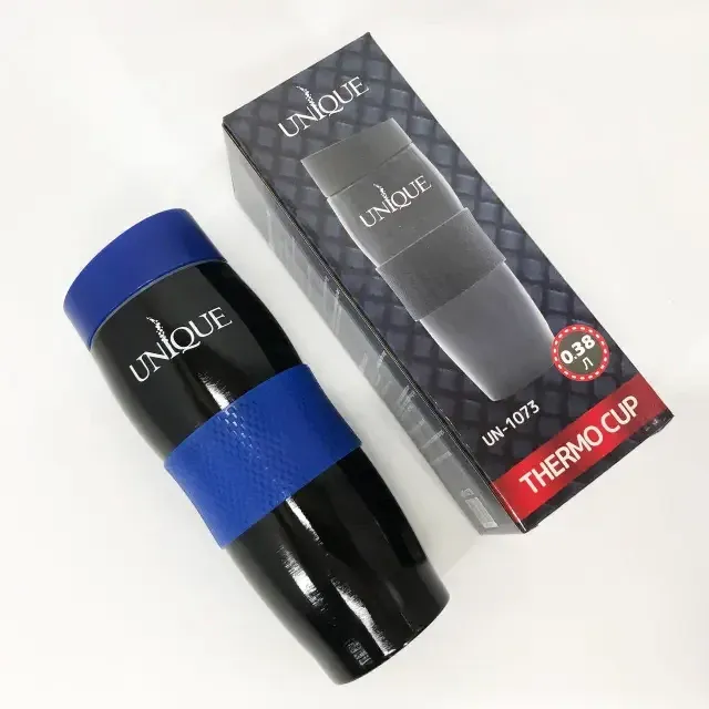 Термокружка UNIQUE UN-1073 380 мл из нержавеющей стали с двойными стенками и герметичной крышкой Одесса - изображение 4