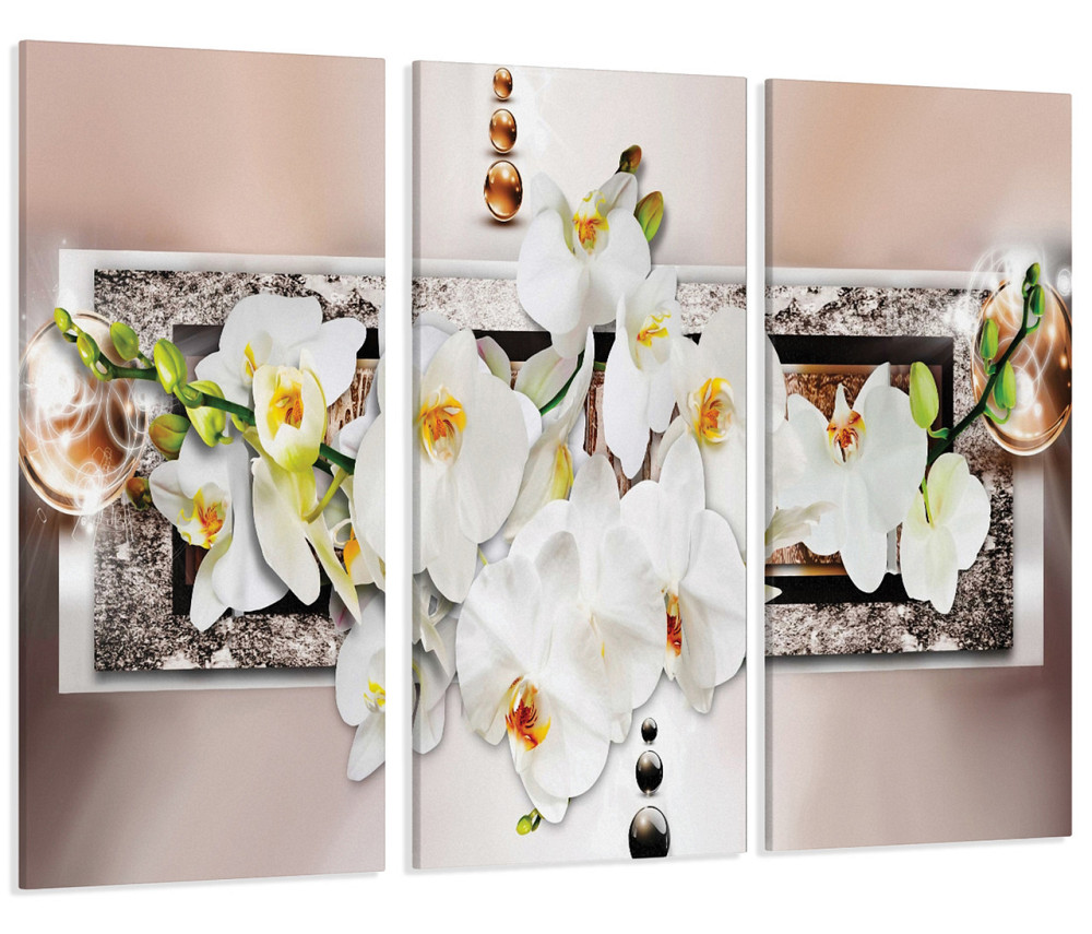 Модульная картина Абстракция Орхидея Art-220_XXL 53x100 см Киев - изображение 1