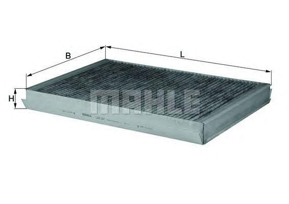 KNECHT (MAHLE) LAK 307 — Вугільний фільтр салону для MERCEDES-BENZ та VW | Максимальне очищення повітря та надійний захист від шкі Ковель - фото 2