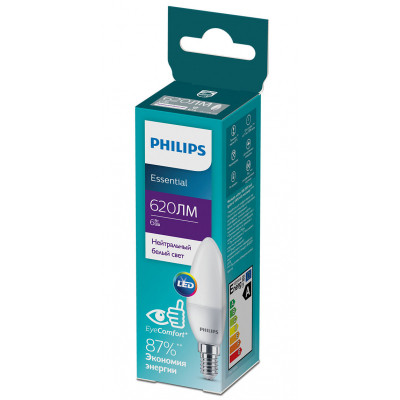 Лампочка Philips ESSLEDCandle 6W 620lm E14 840 B35NDFRRCA (929002971107) Вінниця - фото 2