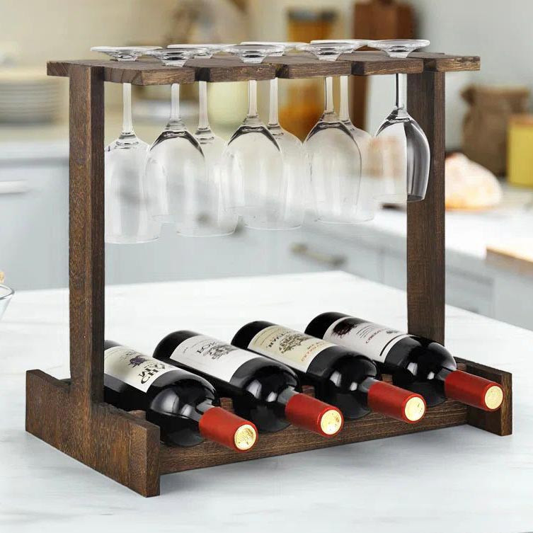 Настольная винная полка 