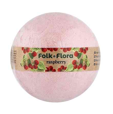 Бомбочка для ванни Малина Folk&Flora 130 г Київ