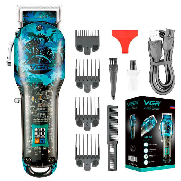 Тример для волосся портативний, Машинка для стрижки волосся з професійними ножами PI-51 Львів - фото 1