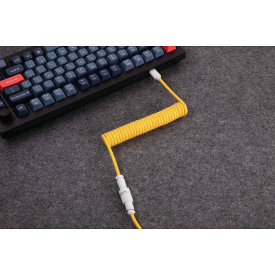 Дата кабель USB-C + USB A to USB-C 1.36m Coiled Aviator yellow Keychron (CAB16_KEYCHRON) Винница - изображение 5