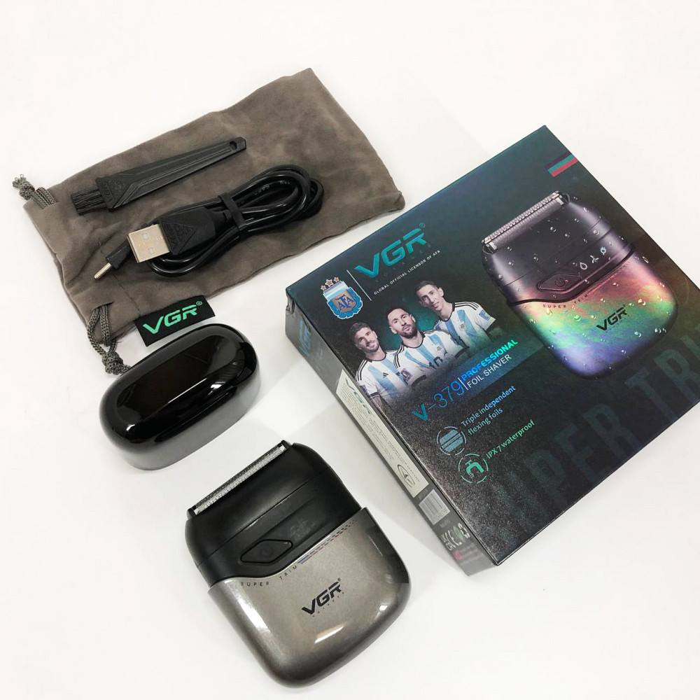 Електробритва для догляду за бородою, Електронна бритва для бороди, Компактна електробритва чоловіча AD-74 Львів - фото 13