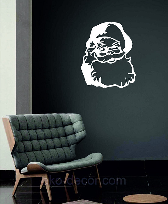 Декоративное настенное Панно «Дед Мороз», Декор на стену 70*58 см, Белый Киев - изображение 7