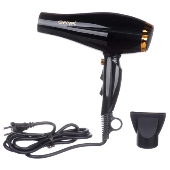 Фен GEMEI GM-1765 2800Вт АС 5200 2 скорости, 3 температуры, 1 насадка, холодный обдув Киев