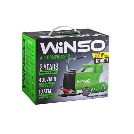 Компресор автомобільний Winso 10Атм 40л/хв 200Вт Львів