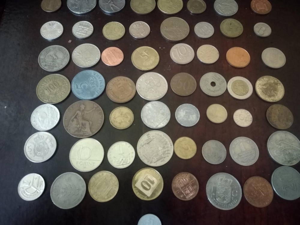 Гора іноземних монет! 57 шт. БЕЗ ПОВТОРУ Полтава - фото 1