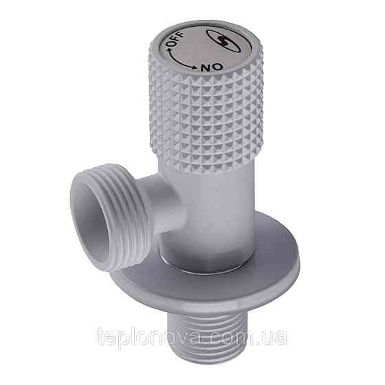 Кран кутовий кераміка SOLOMON EXCLUSIVE 1/2″X3/4″ 989 WW (White/White) ( 1шт.) Черновцы