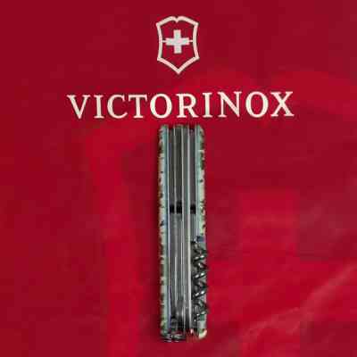 Нож Victorinox Huntsman Army 91 мм Піксель + Лого (1.3713.3_W3941p) Винница