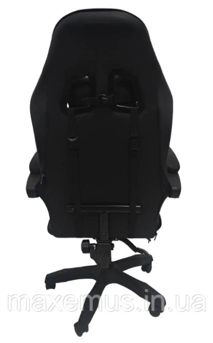 Кресло с регулировкой спинки В 945 с подставкой для ног кресло для геймера компьютерное черное Мостиска - изображение 13