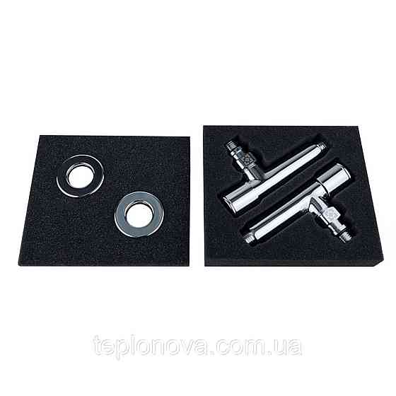 Кран кутовий подовжений для сушарок для рушників Raftec 1/2x1/2 Chrome, 2 шт. Чернівці