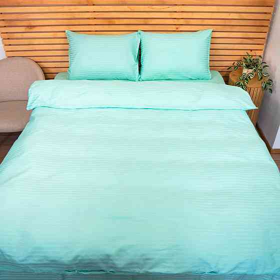 Наволочка страйп сатин на подушку 70х70 см 125 г/м2 YouStar 1 шт. (М'ятний) Суми