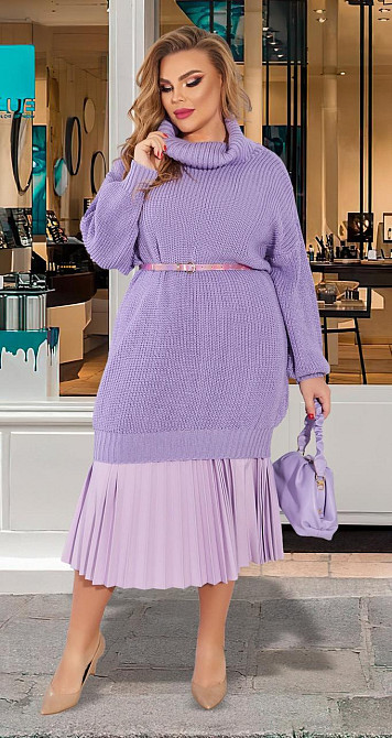 В'язаний об'ємний светр (50-54) Київ - фото 3