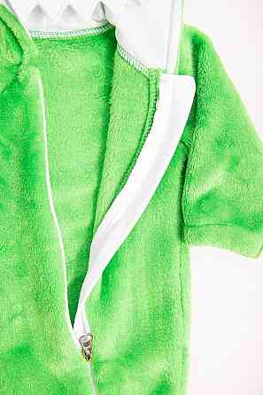 Комбинезон - ясельный теплый для новорожденных Дракончик, велсофт  топ Крохатушка одяг Киев