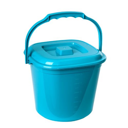 Відро 6л з кришкою пластик бірюзовий Smart Алеана Житомир