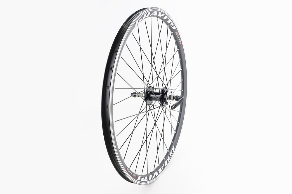 Колесо 26" заднє V/Disk-brake, обід та втулка 14Gx36H алюмінієві, під вільнобіг, кріпл. ексцентрик, "GRAVITY" Киев - изображение 2
