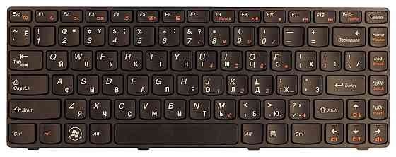 Клавиатура для ноутбука Lenovo IdeaPad (B470, V470) Black, (Black Frame), RU Вінниця