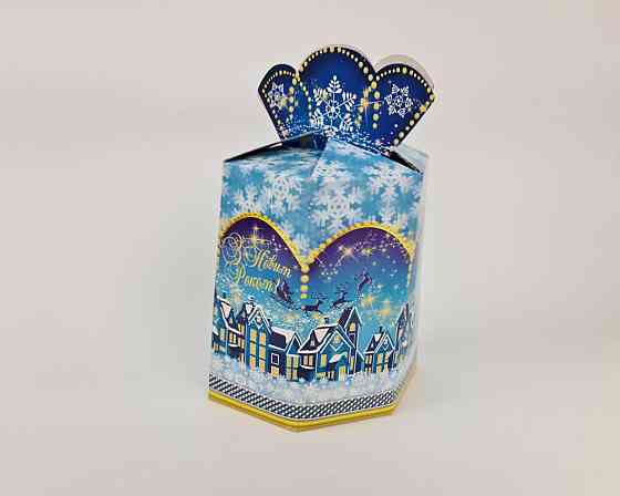 Праздничная упаковка  для новогодних подарков (700грм) №212с 