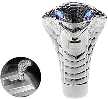 Светящаяся ручка КПП «Кобра» с LED-глазами, серебристая Киев