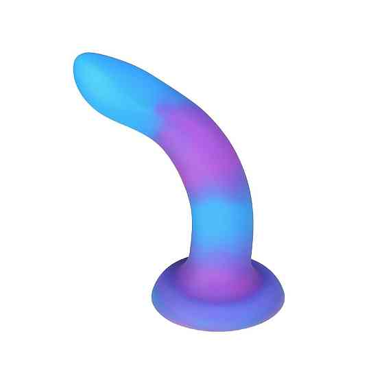 Светящийся в темноте фаллоимитатор ADDICTION Rave 8″ Glow in the Dark Dildo Blue Purple, 20,3 см Sex Aura Киев