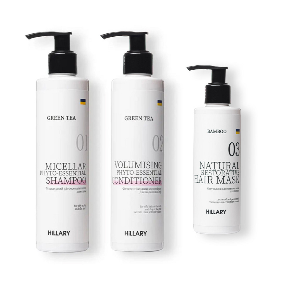 Набор для жирного типа волос Green Tea + Натуральная маска Bamboo Киев - изображение 1